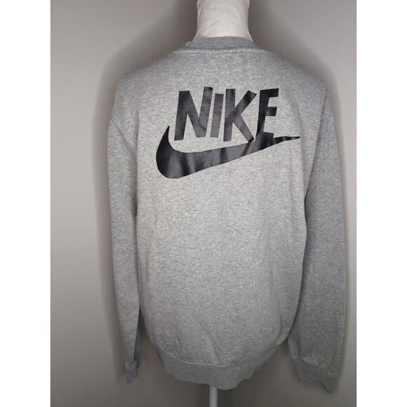 Nike gray Y2k 90s smiley face rainbow crewneck pullover - Picture 3 of 8